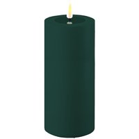 Deluxe Homeart LED-Outdoor-Blockkerze 7,5x15 cm Dark Green von Deluxe Homeart