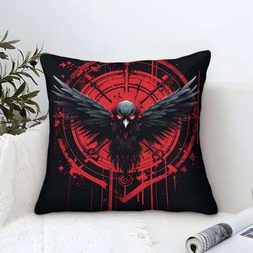 3D Druck Eagle Cushion Cover Handsome Eagle Weicher Decorative Cushion Cover EIN Satz Verwendet Für Sofa Dorm Home Decor Gifts 50x50cm von DengMouu