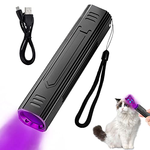 Wood's UV-Lampe, tragbar, 365 nm, UV-Schwarzlicht, Taschenlampe, Katzenwurm-Detektor, Arzt-Urin-Detektor für die Analyse von Haut, Hund, Katze, Bettwanzen, Inspektion von Denlydom