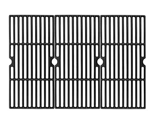 Denmay Gusseisen-Grillrost 43 x 21 cm für Charbroil, Enders Boston 3, Enders Monroe 3 Pro, Landmann Triton 3&4, Profi Cook PC-GG 1058/1059, Barbecook Siesta 310, Broil King, 3er-Pack von Denmay