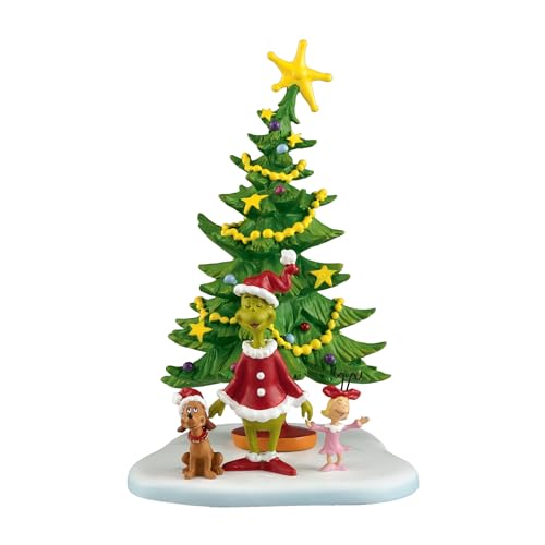 Department 56 Grinch Villages Welcome Christmas Day Accessory Figur, 14,3 cm (4024836), Grün von Department 56