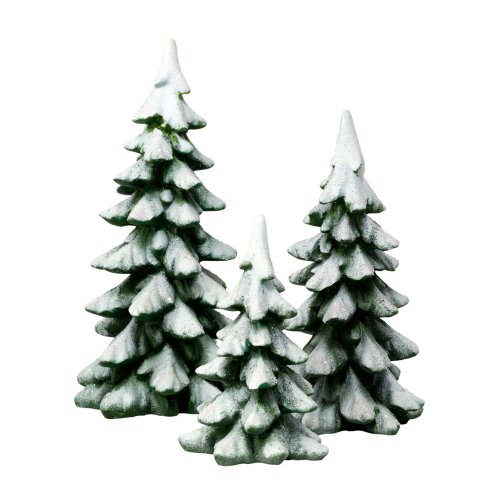 Department 56 Dörfer Winter Pines Zubehör Figur, Glitzer, Kunststoffharz, grün, Onе Paсk von Department 56