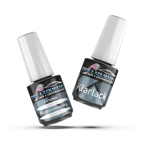 Lackstift-Set LH5X Night Blue Met. für VW & Audi H5X + Klarlack 20ml Pinsel von Der Lackmann Lack & Lackierzubehör