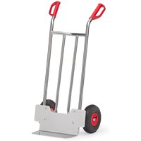 fetra® Alu-Stapelkarre, Tragkraft 150 kg, Schaufel BxT 400 x 150 mm, Luft-Bereifung von fetra®