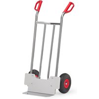 fetra® Alu-Stapelkarre, Tragkraft 150 kg, Schaufel BxT 400 x 150 mm, PU-Bereifung von fetra®