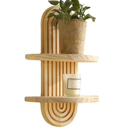 Derwrtup Boho Wandregale | Holzregale Für Die Wand | Dekorative RegenModerner Kerzenständer Vintage Bücherregal Für Waschraum Flur Schrank Kommode Bar Derwrtup Boho Wandregale | Holzregale Für Die Wand | Dekorative RegenModerner Kerzenständer Vintage Bücherregal Für Waschraum Flur Schrank Kommode Bar von Derwrtup
