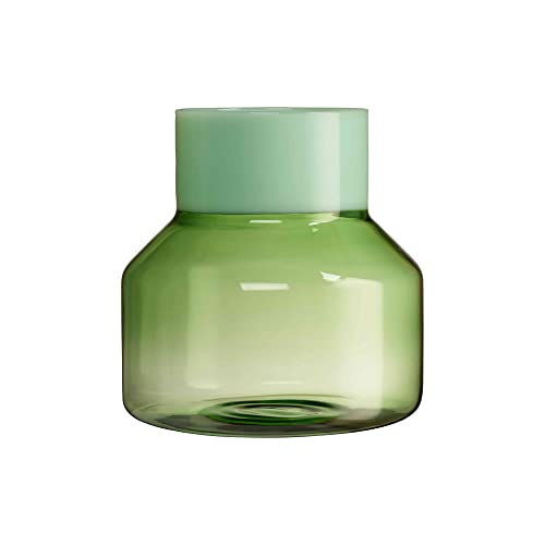 Design Letters Großzügig Vase aus Borosilikatglas | Vasen für Tischdeko | Vase Glas Entworfen in Dänemark | Modern Deko vase für Zuhause,Büro, Tischdekoration | Klar Vase, 16.5 cm von Design Letters