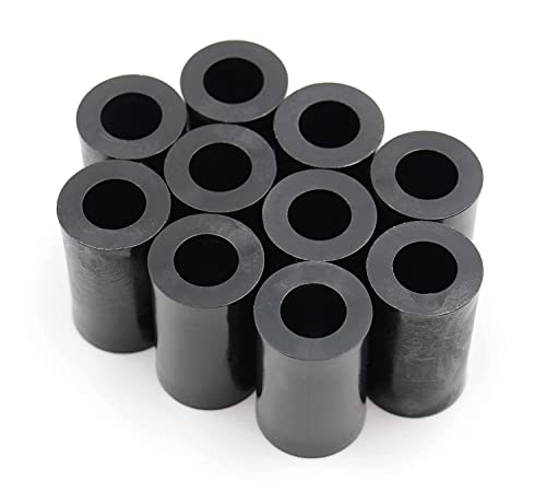 Design61 10x Distanzstücke Distanzhülsen Unterlegscheiben L 23 mm x Ø 15/8,2 mm M8 Rund HD-Polyethylen von Design61