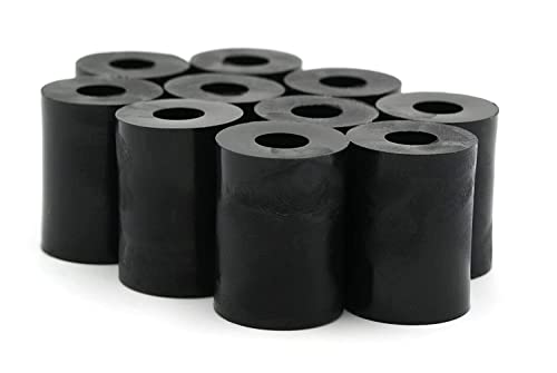 Design61 10x Distanzstücke Distanzhülsen Unterlegscheiben L 23 mm x Ø 15/6 mm M6 Rund HD-Polyethylen von Design61