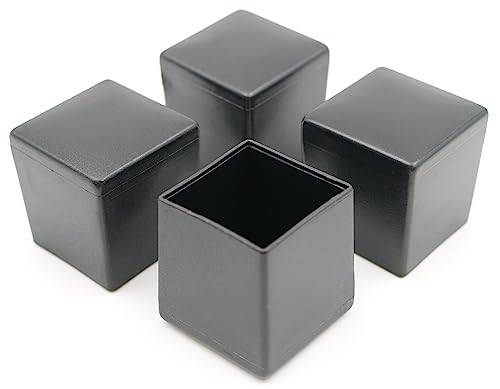 Design61 4X Kappen für Vierkantrohre 20 x 20 mm Schutzkappen Gleiter Bodenschutz für Vierkantrohre von Design61