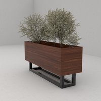Moderner Übertopf, Übertopf Aus Holz Und Metall von DesignModernLLC