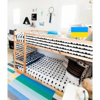 Ikea Kura Bett Aufkleber Schwarz & Weiß, Kura Neutral, Abziehbilder Für Abziehbilder, Junge, Ikea Dekor von DesignStickersStore