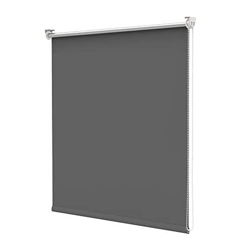 Deswell Verdunkelungsrollo Klemmfix ohne Bohren & mit Bohren Dunkelgrau B110 x H170 cm(Stoffbreite 105cm) Thermorollo Sichtschutz Sonnenschutz, Klemmrollo Wandmontage Seitenzugrollo für Fenster Deswell Verdunkelungsrollo Klemmfix ohne Bohren & mit Bohren Dunkelgrau B110 x H170 cm(Stoffbreite 105cm) Thermorollo Sichtschutz Sonnenschutz, Klemmrollo Wandmontage Seitenzugrollo für Fenster von Deswell