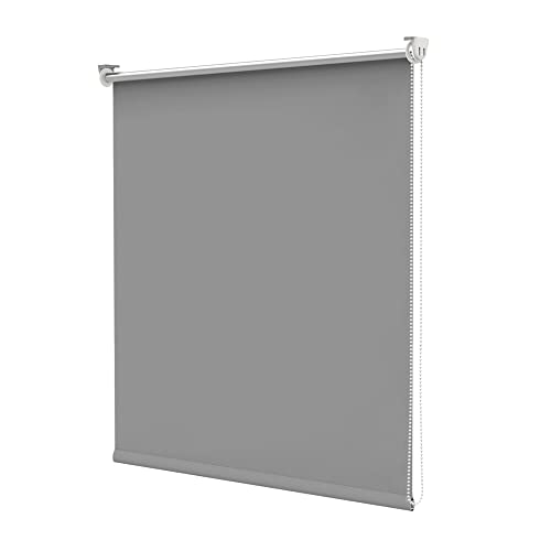 Deswell Verdunkelungsrollo Klemmfix ohne Bohren & mit Bohren Hellgrau B110 x H170 cm(Stoffbreite 105cm) Thermorollo Sichtschutz Sonnenschutz, Klemmrollo Wandmontage Seitenzugrollo für Fenster Deswell Verdunkelungsrollo Klemmfix ohne Bohren & mit Bohren Hellgrau B110 x H170 cm(Stoffbreite 105cm) Thermorollo Sichtschutz Sonnenschutz, Klemmrollo Wandmontage Seitenzugrollo für Fenster von Deswell