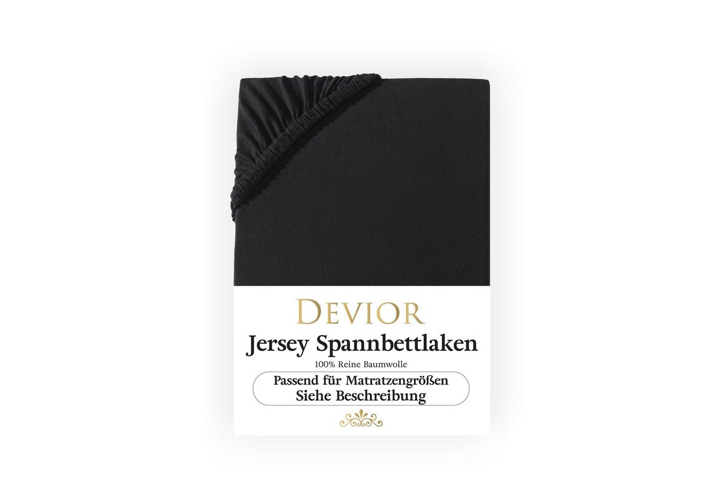 Devior Spannbettlaken 180x200 - 200x220 Boxspringbett und Wasserbett 100% Baumwolle, Jersey, Gummizug: Rundumgummizug, Bettlaken bis 32cm Matratzenhöhe Bezug 200x220 Devior Spannbettlaken 180x200 - 200x220 Boxspringbett und Wasserbett 100% Baumwolle, Jersey, Gummizug: Rundumgummizug, Bettlaken bis 32cm Matratzenhöhe Bezug 200x220 von Devior