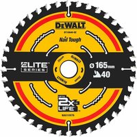 Elite Kreissägeblatt für Akku-Handkreissägen 165 x 20mm 40 wz - Dewalt von Dewalt