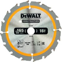 DEWALT Kreissägeblatt Akku 165/20 mm 16WZ DT1948-QZ von Dewalt