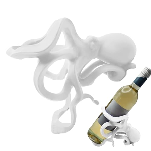 Octopus Weinflaschenregal, Oktopus-Weinhalter, Tisch-Bartheke, dekorative Skulptur, F-R-E-E, stehend, auffälliges Design für Alkoholsammler und O-c-e-a-n Liebhaber Octopus Weinflaschenregal, Oktopus-Weinhalter, Tisch-Bartheke, dekorative Skulptur, F-R-E-E, stehend, auffälliges Design für Alkoholsammler und O-c-e-a-n Liebhaber von Dgayaeic
