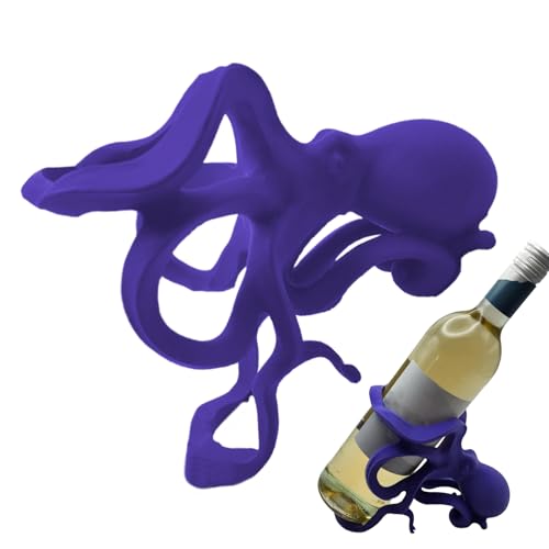 Octopus Weinflaschenregal, Oktopus-Weinhalter, Tisch-Bartheke, dekorative Skulptur, F-R-E-E, stehend, auffälliges Design für Alkoholsammler und O-c-e-a-n Liebhaber Octopus Weinflaschenregal, Oktopus-Weinhalter, Tisch-Bartheke, dekorative Skulptur, F-R-E-E, stehend, auffälliges Design für Alkoholsammler und O-c-e-a-n Liebhaber von Dgayaeic
