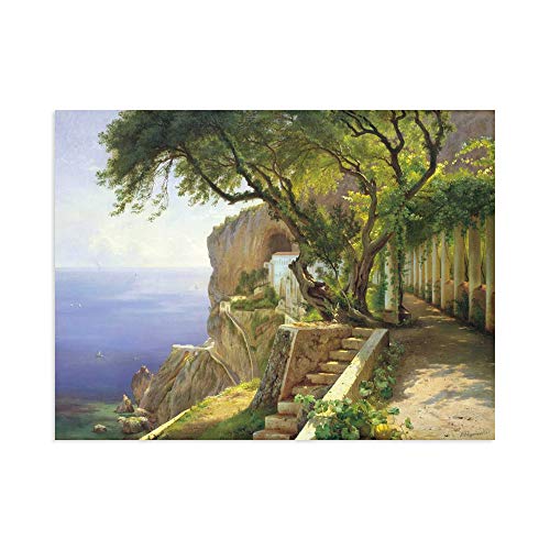 DìMò ART Wandbild auf Leinwand Aagaard, Carl Frederic Pergola Amalfi von DìMò ART