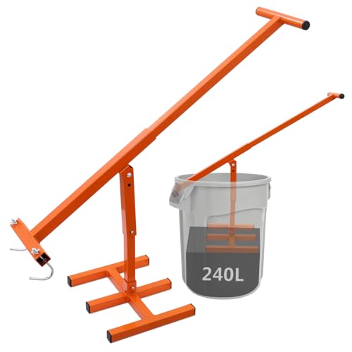 Dibaful Manueller Müllverdichter Höhenverstellbare Müllpresse für 120L-360L Tonnen Presse Hygienisch Mülltonne Platzsparend und Robust für Küche Garten und Gastronomie Orange Dibaful Manueller Müllverdichter Höhenverstellbare Müllpresse für 120L-360L Tonnen Presse Hygienisch Mülltonne Platzsparend und Robust für Küche Garten und Gastronomie Orange von Dibaful