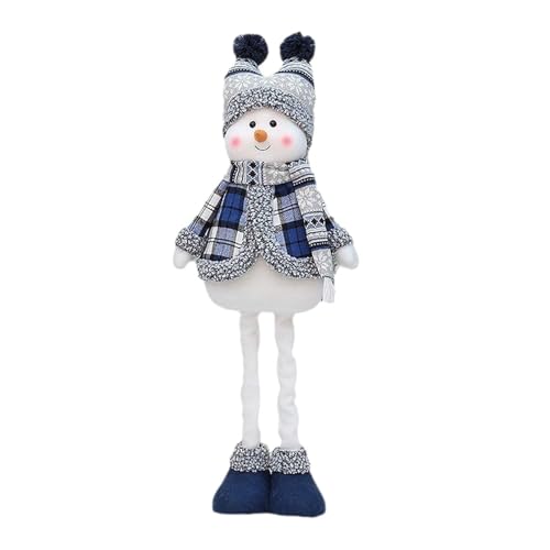 Dickly Weihnachtsmann-Figur, Dekoration, verlängertes Bein, Plüschpuppe, stehend, Weihnachtsfigur für Weihnachtsschlafzimmer, Stil b von Dickly