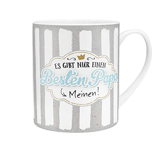 H:) PPY life XL-Tasse Motiv "Papa" | Große Tasse aus Porzellan, Jumbo-Tasse, 60 cl, Tasse mit Spruch | Geschenk Papa, Vatertagsgeschenk | 45761 von H:)PPY life