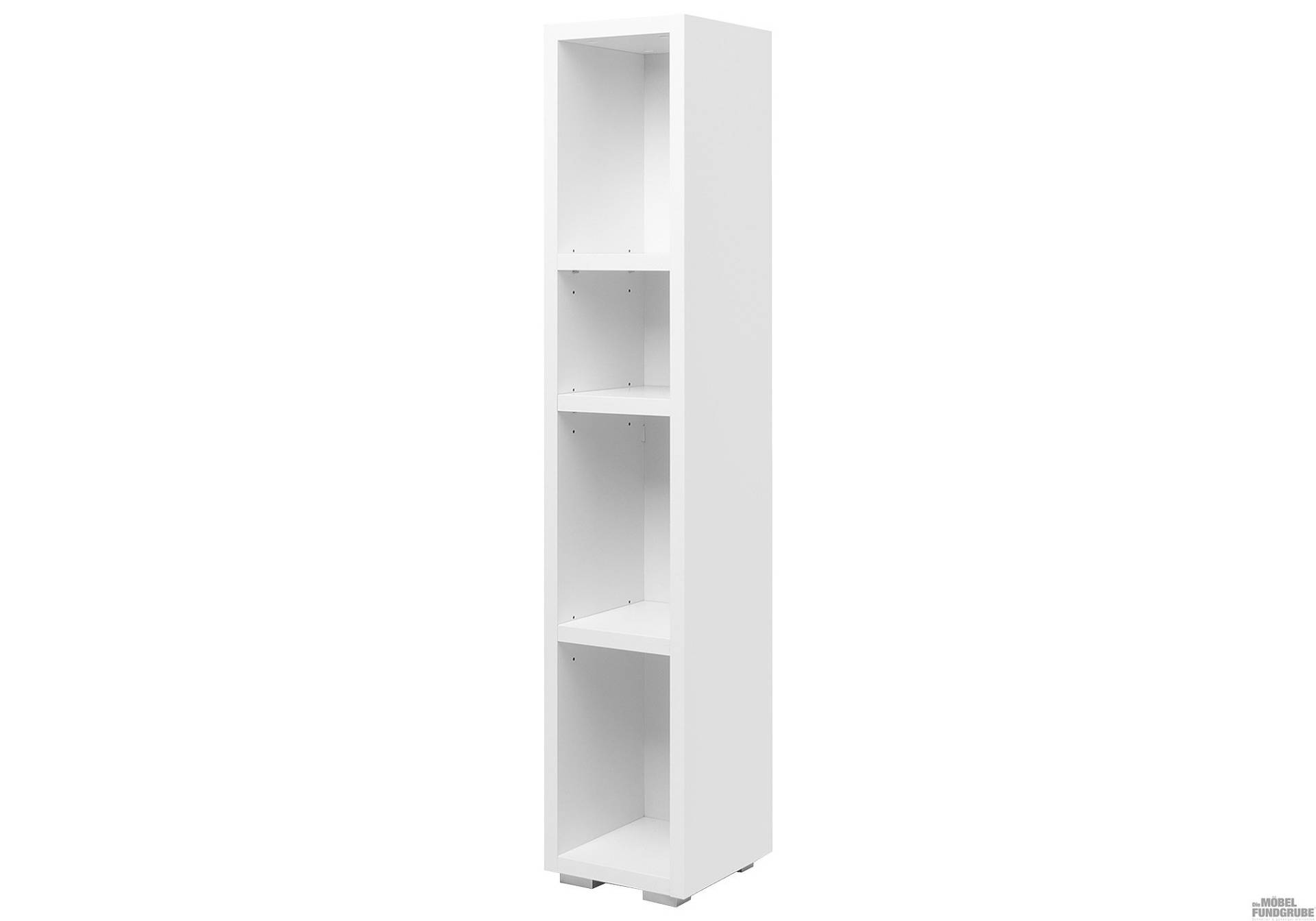 Bücherregal Standregal weiß 25 x 131 cm - IMAGE von Die Möbelfundgrube