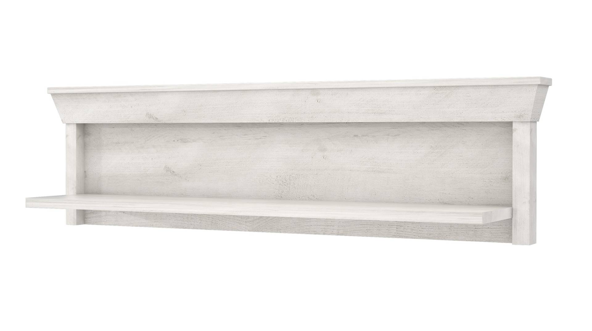Wandboard Pinie Weiß 121 cm - KASHMIR von Die Möbelfundgrube