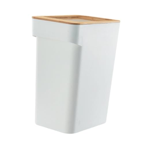 DimyFew Abfalleimer Mülleimer Müllcontainer Tragbarer Mehrzweck-Abfallkorb Mülleimer für Wohnzimmer Café Home Office, 7L Weiß von DimyFew