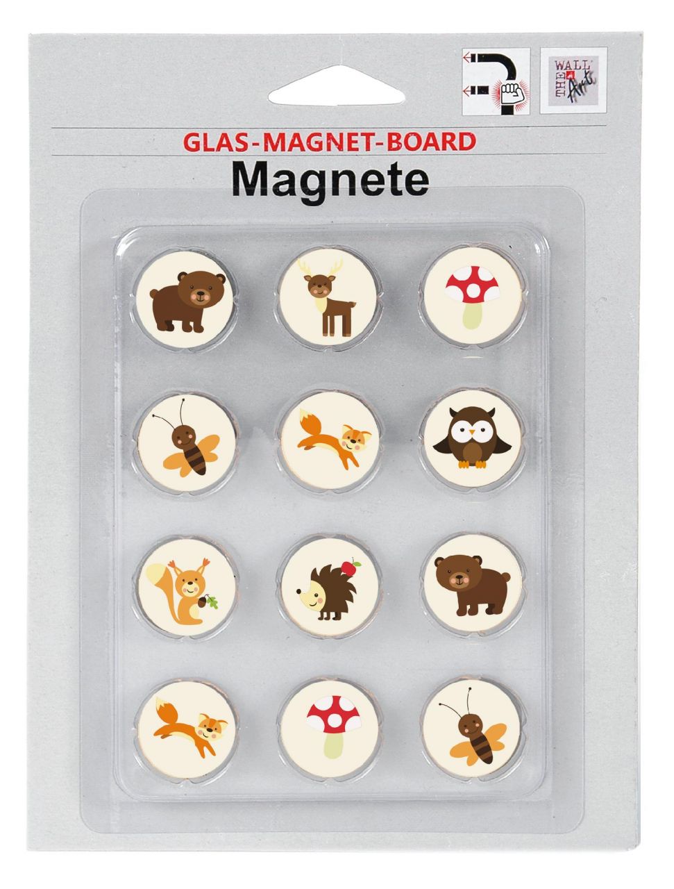 Magnetset 12-teilig - Forest für Glas-Magnet-Board von Weitere