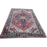 Heriz Teppich Vintage 7, 6 X 11 | Ft Serapi 340 230 cm, Großer in Raumgröße Ausgezeichneter Zustand Perserteppich von DjoharianCollection