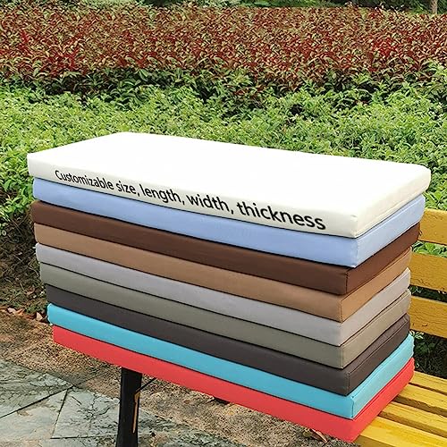 Dmkjdzsw Bankauflage Bankkissen wasserdicht Sitzkissen für Gartenbank,für Gartenbank Schaukel, Terrasse, Esstisch, Bank, Drinnen-Dark Red-140 * 30 * 8cm von Dmkjdzsw