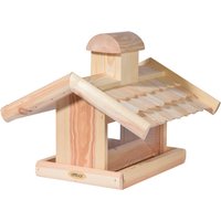 DOBAR Vogelfutterhaus, für Vögel, Kiefernholz/Kunststoff, natur/Holzfarben - beige von Dobar