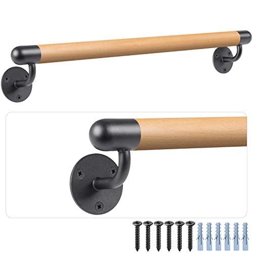 Dolibest Handlauf Holz, 100cm Handlauf Treppe Innen Holz Buche Runde Wandhandlaufe Geländer Treppengeländer 3.8cm Rutschfest Sicherheithaltegriff Barrierefreie für Jüngere/ältere Dolibest Handlauf Holz, 100cm Handlauf Treppe Innen Holz Buche Runde Wandhandlaufe Geländer Treppengeländer 3.8cm Rutschfest Sicherheithaltegriff Barrierefreie für Jüngere/ältere von Dolibest