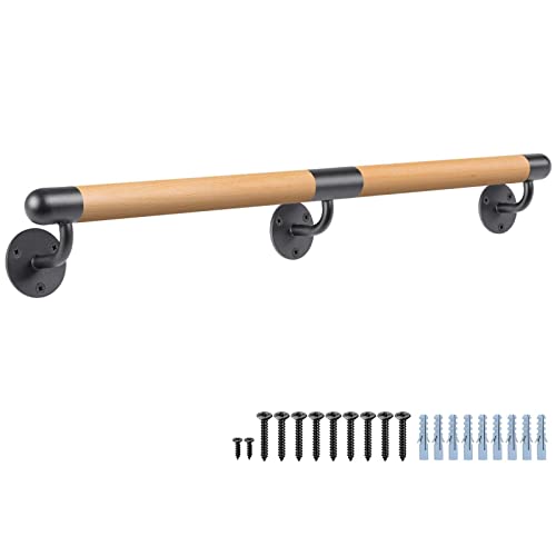 Dolibest Handlauf Holz, 200cm Handlauf Treppe Innen Holz Buche Runde Wandhandlaufe Geländer Treppengeländer 3.8cm Rutschfest Sicherheithaltegriff Barrierefreie für Jüngere/ältere Dolibest Handlauf Holz, 200cm Handlauf Treppe Innen Holz Buche Runde Wandhandlaufe Geländer Treppengeländer 3.8cm Rutschfest Sicherheithaltegriff Barrierefreie für Jüngere/ältere von Dolibest