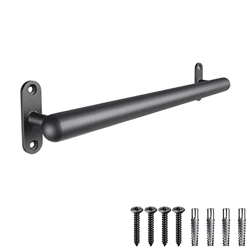Dolibest Handlauf Metall, 91cm Treppenhandlauf Edelstahl Schwarz Wandhandlaufe Geländer Treppengeländer Innen Außen 3.3cm Runde Rutschfest Wandmontage Sicherheitsgriff Barrierefreies für Jung und Alt Dolibest Handlauf Metall, 91cm Treppenhandlauf Edelstahl Schwarz Wandhandlaufe Geländer Treppengeländer Innen Außen 3.3cm Runde Rutschfest Wandmontage Sicherheitsgriff Barrierefreies für Jung und Alt von Dolibest