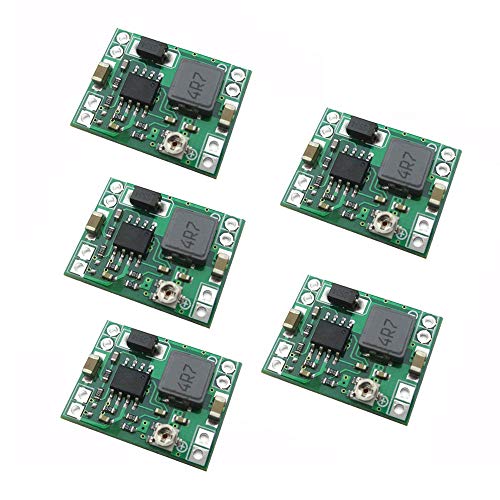 DollaTek 5Pcs MP1584EN Ultra Small DC-DC 3A Power Step-Down Adjustable Module Buck Converter 24V to 12v 9V 5V 3V für Arduino von DollaTek