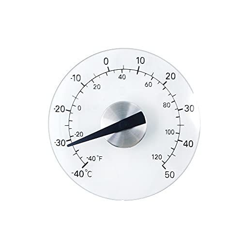 DollaTek Fensterthermometer, transparentes Außenthermometer, wasserdichtes Gartenthermometer von DollaTek