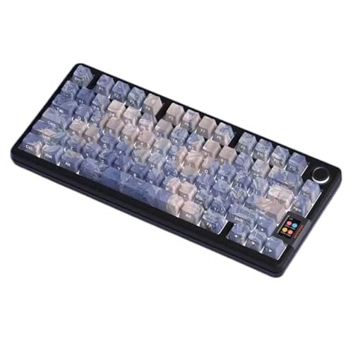 135 Tasten Double Shot PBT Tastenkappen Blume Tastenkappen-Set Seitendruck Hintergrundbeleuchtung Tastenkappen für mechanische Tastatur Seitendruck Tastenkappe von Domasvmd