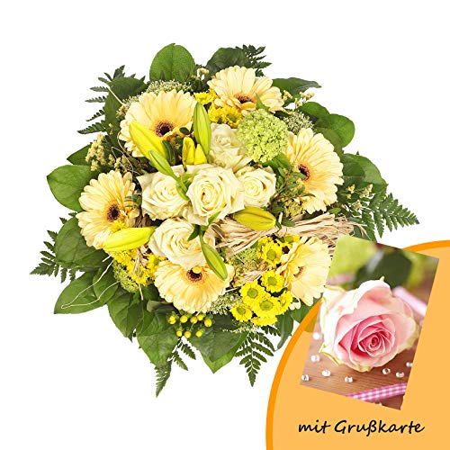 Dominik Blumen und Pflanzen, Blumenstrauß "Jana" und Grußkarte "Rosen" von Rapido