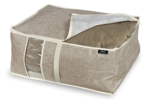 Domopak Bett Speicher, braun/grau, Unterbettkommode, 55 x 45 x 25 cm, Polyester von Domopak Living