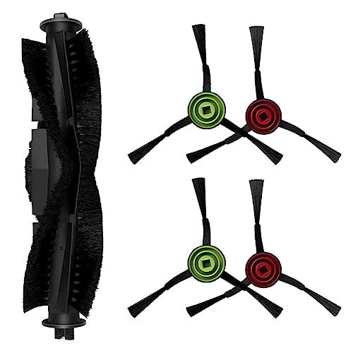 Donkivvy 5-teiliges Rollenbürsten-Seitenbürsten-Set für Lubluelu SG60 SL60D Roboter-Staubsauger, 1 Hauptrollenbürste, 4 Seitenbürsten von Donkivvy