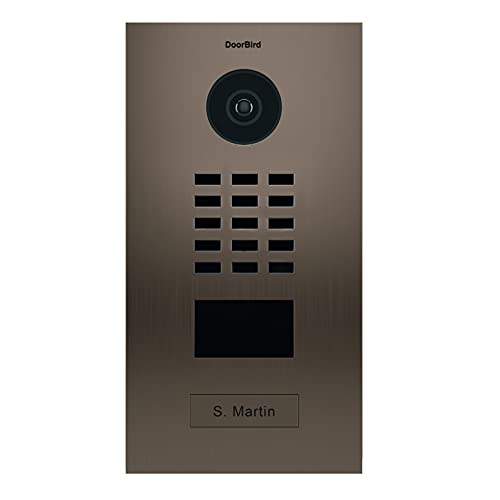 DoorBird D2101BV-V2-EA Video-Türsprechanlage, Bronze von DoorBird