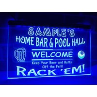 Home Bar Und Pool Hall Personalisierte Beleuchtete Led Neon Zeichen von Dopeneons