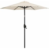 Derby Sonnenschirm/ Kurbelschirm Basic Lift neo 180 mit Höhenverstellung, 180 cm, natur, Bezug aus 100% Polyester, Gestell aus Aluminium, 4,7 kg von Derby