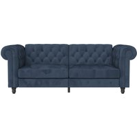 Dorel Home 3-Sitzer "Felix, Schlafsofa 236 cm, (Liegefläche 108x190cm), Rückenlehne", 3-fach verstellbar, Velours, Kunstleder, Luxus-Microfaser Vintage von Dorel Home