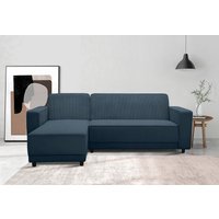 Dorel Home Ecksofa "Allie Schlafsofa 230 cm mit Relaxfunktion in der Rückenlehne", Schlaffunktion (108/194,5cm), trendiger Cord o. pflegeleichter Velours von Dorel Home