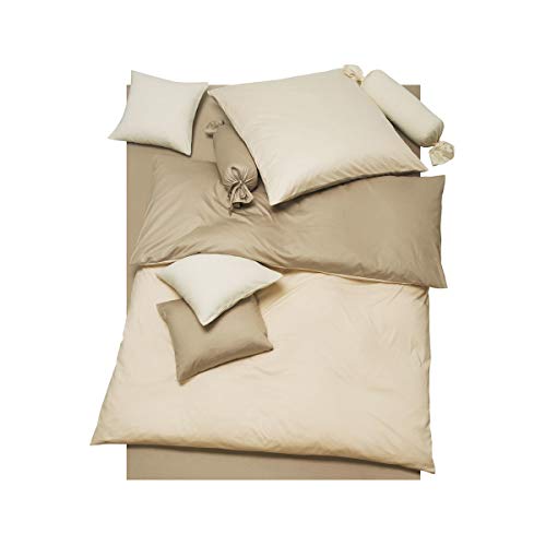 Doris Meyer Interlock-Jersey Wendebettwäsche Milano Taupe/beige 1 Bettbezug 135 x 200 cm + 1 Kissenbezug 80 x 80 cm von Doris Meyer