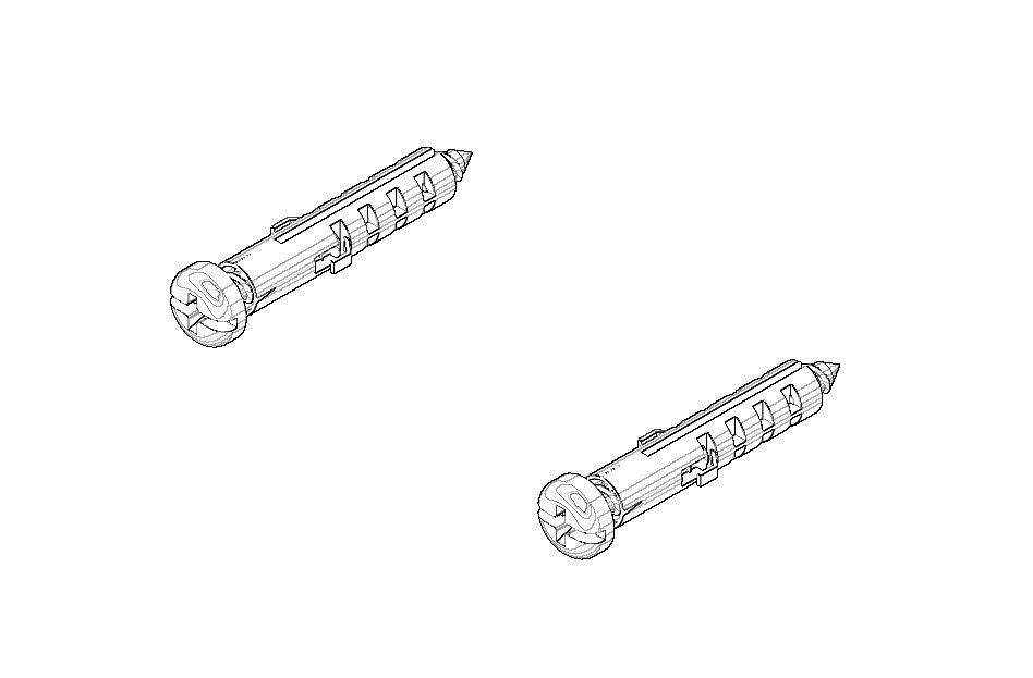 Dornbracht Befestigungssatz Schraube Ersatzteile 04303103200 4 x 35 mm 0430310320090 von Dornbracht